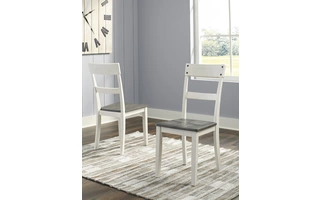 DINING ROOM SIDE CHAIR (2/CN) Nelling Two-toneD287-01 ASHLEY
