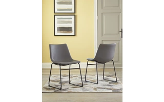 DINING UPH SIDE CHAIR (2/CN) Centiar Two-tone BrownD372-08 ASHLEY