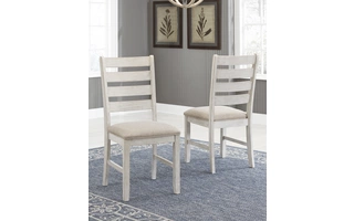 DINING UPH SIDE CHAIR (2/CN) Skempton Two-toneD394-01 ASHLEY