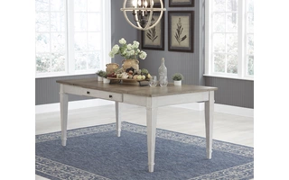 RECT DRM TABLE W/STORAGE Skempton Two-toneD394-25 ASHLEY