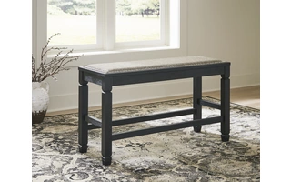 DBL COUNTER UPH BENCH (1/CN) Tyler Creek Black/GrayD736-09 ASHLEY