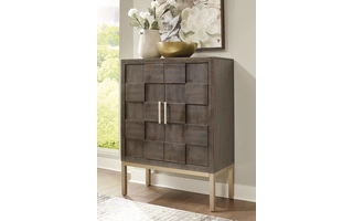 ACCENT CABINET/GRANTLEIGH Grantleigh - Brown/Gold Finish A4000284 ASHLEY
