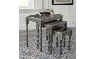 ACCENT TABLE SET (3/CN) Larkendale Metallic GrayA4000353 ASHLEY