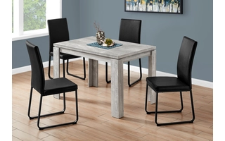 DINING TABLE - 32 X 48  - GREY RECLAIMED WOOD-LOOK I1164 I1164 MONARCH SPECIALTIES