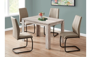 DINING TABLE - 32 X 48  - TAUPE RECLAIMED WOOD-LOOK I1165 I1165 MONARCH SPECIALTIES