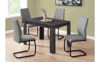 DINING TABLE - 32 X 48  - BLACK RECLAIMED WOOD-LOOK I1166 I1166 MONARCH SPECIALTIES