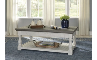 LIFT TOP COFFEE TABLE Havalance Gray/WhiteT814-9 ASHLEY