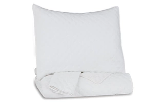 QUEEN/FULL COVERLET SET Ryter WhiteQ721002Q ASHLEY