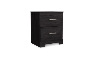 TWO DRAWER NIGHT STAND Belachime CharcoalB2589-92 ASHLEY