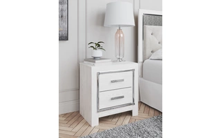 TWO DRAWER NIGHT STAND Altyra WhiteB2640-92 ASHLEY