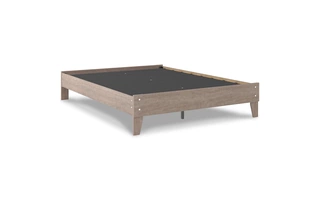 QUEEN PLATFORM BED Flannia GrayEB2520-113 ASHLEY