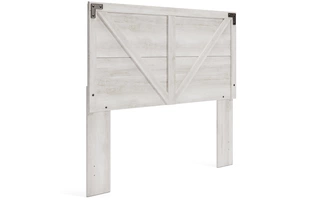 QUEEN CROSSBUCK PANEL HDBD Shawburn White/BrownEB4121-157 ASHLEY