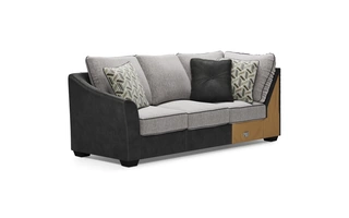 LAF SOFA W/CORNER WEDGE Bilgray Pewter5500348 ASHLEY