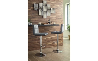 D120-830 Bellatier TALL UPH SWIVEL BARSTOOL(2/CN)