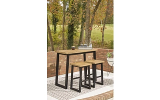 COUNTER TABLE SET (3/CN) Town Wood Counter Table Set (3/CN)P220-113 ASHLEY FURNITURE