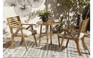 CHAIRS W/CUSH/TABLE SET (3/CN) Vallerie Chairs w/CUSH/Table Set (3/CN)P305-050 ASHLEY FURNITURE