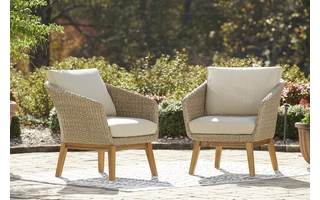 LOUNGE CHAIR W/CUSHION (2/CN) Crystal Cave Lounge Chair w/Cushion (2/CN)P350-820 ASHLEY FURNITURE