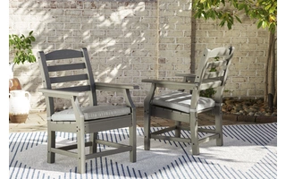 ARM CHAIR WITH CUSHION (2/CN) Visola GrayP802-601A ASHLEY FURNITURE