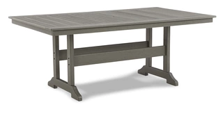 RECT DINING TABLE W/UMB OPT Visola GrayP802-625 ASHLEY FURNITURE