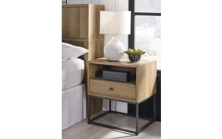 ONE DRAWER NIGHT STAND Thadamere Light BrownB060-91 ASHLEY