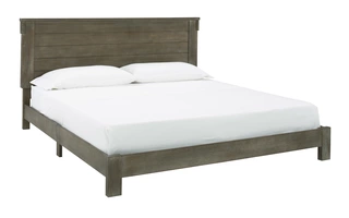 KING PANEL BED Shamryn Grayish BrownB436-82 ASHLEY