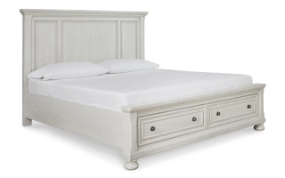 K/CK STORAGE FOOTBOARD Robbinsdale Antique WhiteB742-76 ASHLEY