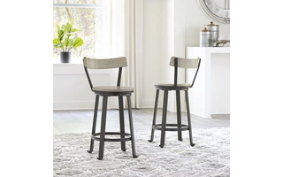 SWIVEL BARSTOOL (2/CN) Melenski D271-124 ASHLEY