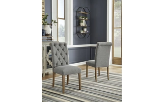 DINING UPH SIDE CHAIR (2/CN) Harvina Light BrownD324-01 ASHLEY