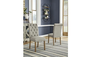 DINING UPH SIDE CHAIR (2/CN) Harvina Light BrownD324-02 ASHLEY
