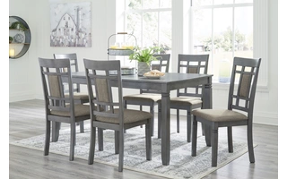 RECT DRM TABLE SET (7/CN) Jayemyer Charcoal GrayD368-425 ASHLEY