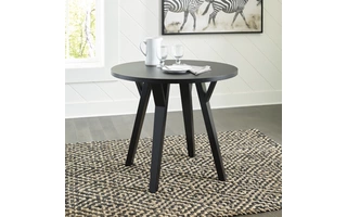 ROUND DINING ROOM TABLE Otaska BlackD406-15 ASHLEY