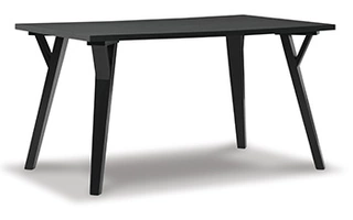 RECTANGULAR DINING ROOM TABLE Otaska BlackD406-25 ASHLEY