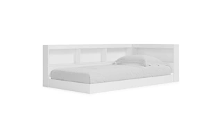 T BOOKCASE STORAGE W/END PANEL Piperton WhiteEB1221-163 ASHLEY