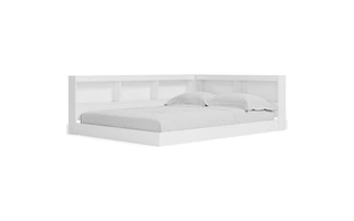 BOOKCASE STORAGE W/SIDE RAIL Piperton WhiteEB1221-182 ASHLEY