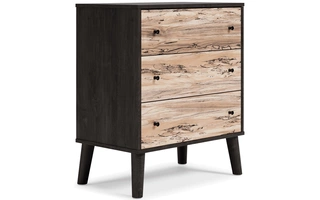 THREE DRAWER CHEST Piperton Two-tone Brown/CharcoalEB5514-143 ASHLEY