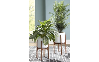 PLANTER SET (2/CN) Dorcey White/BrownA2000427 ASHLEY