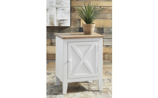 ACCENT CABINET Gylesburg White/BrownA4000323 ASHLEY