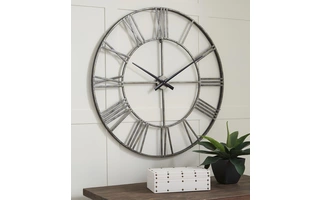 WALL CLOCK Paquita Antique SilverA8010237 ASHLEY