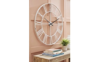 WALL CLOCK Paquita Antique WhiteA8010238 ASHLEY