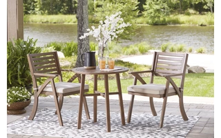 CHAIRS W/CUSH/TABLE SET (3/CN) Vallerie Chairs w/CUSH/Table Set (3/CN)P305-049 ASHLEY FURNITURE