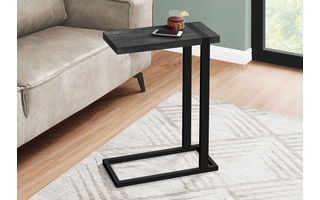 ACCENT TABLE - BLACK RECLAIMED WOOD-LOOK / BLACK METAL I2863 I2863 MONARCH SPECIALTIES