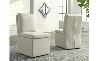 DINING UPH SIDE CHAIR (2/CN) Krystanza Weathered GrayD766-02 ASHLEY