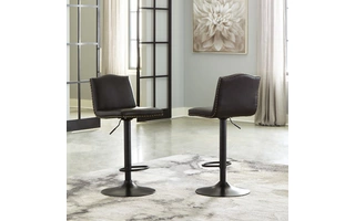 D122-530 Gaddison TALL UPH SWIVEL BARSTOOL(2/CN)