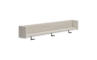 WALL MOUNTED COAT RACK W/SHELF Socalle Light NaturalEA1864-151 ASHLEY