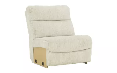 armless chair critic's corner parchment1630346 ashley