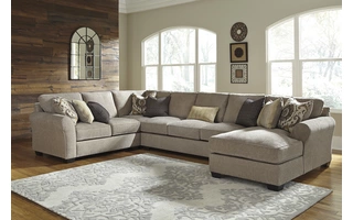 ARMLESS SOFA Pantomine Driftwood3912299 ASHLEY