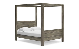 QUEEN CANOPY POSTS/BEAMS Shallifer BrownEB1104-161 ASHLEY FURNITURE