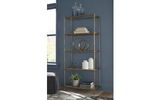 BOOKCASE Ryandale Antique Brass FinishA4000441 ASHLEY
