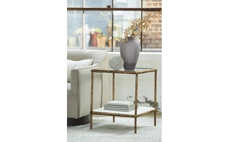 ACCENT TABLE Ryandale Antique Brass FinishA4000442 ASHLEY
