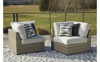 CORNER WITH CUSHION (2/CN) Calworth BeigeP458-877 ASHLEY FURNITURE